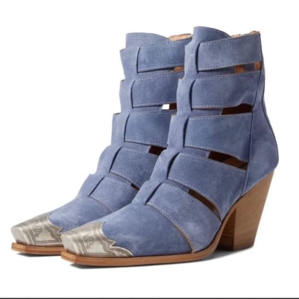 Free People Suede Western Boots